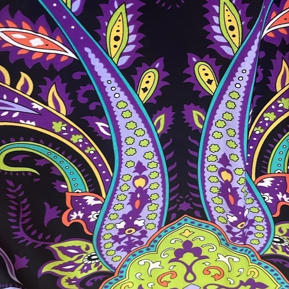 NWT Snap black and purple sundress w/ elastic waistband, adjustable straps Large - Picture 7 of 13